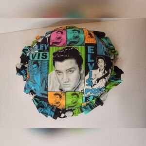Colorful Elvis Presley Ruffled Pillow